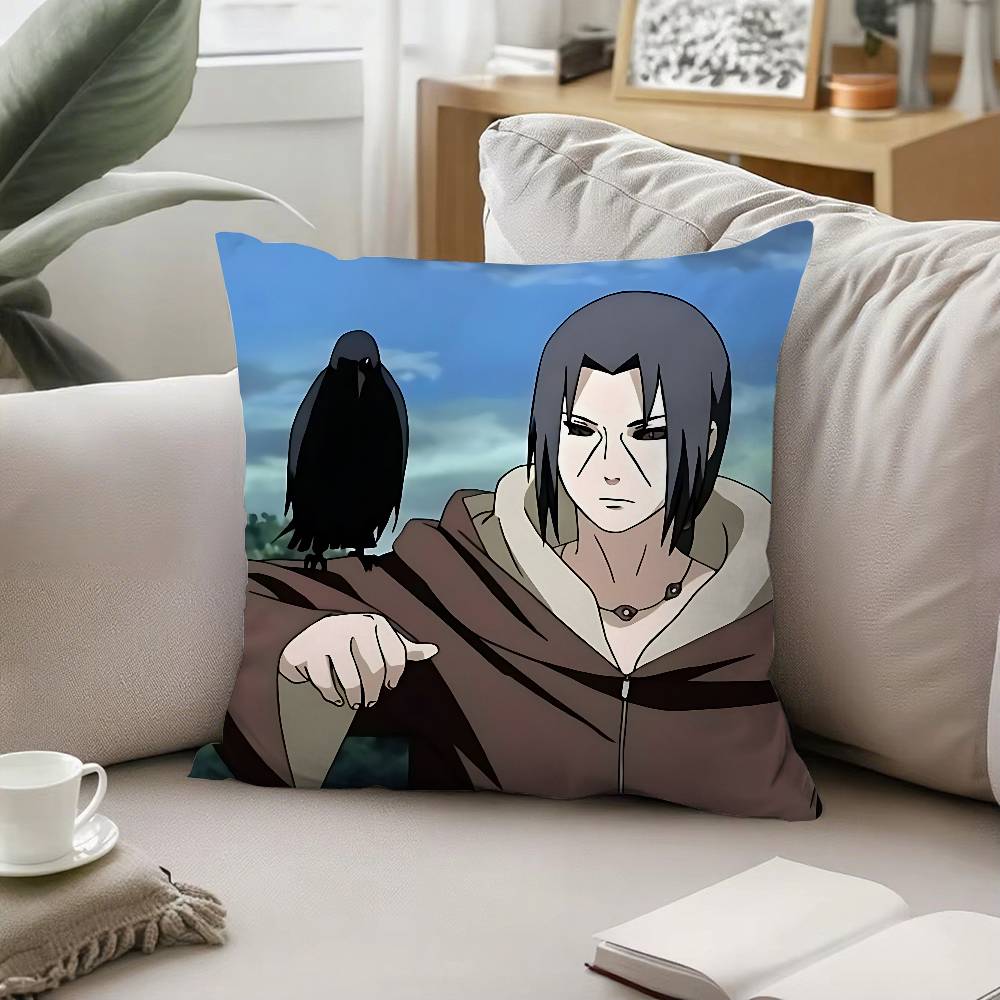 Itachi Uchiha Pillow Case Sofa And Living Room Decorative Cushion Covers Dustproof And Miteproof Invisible Zipper