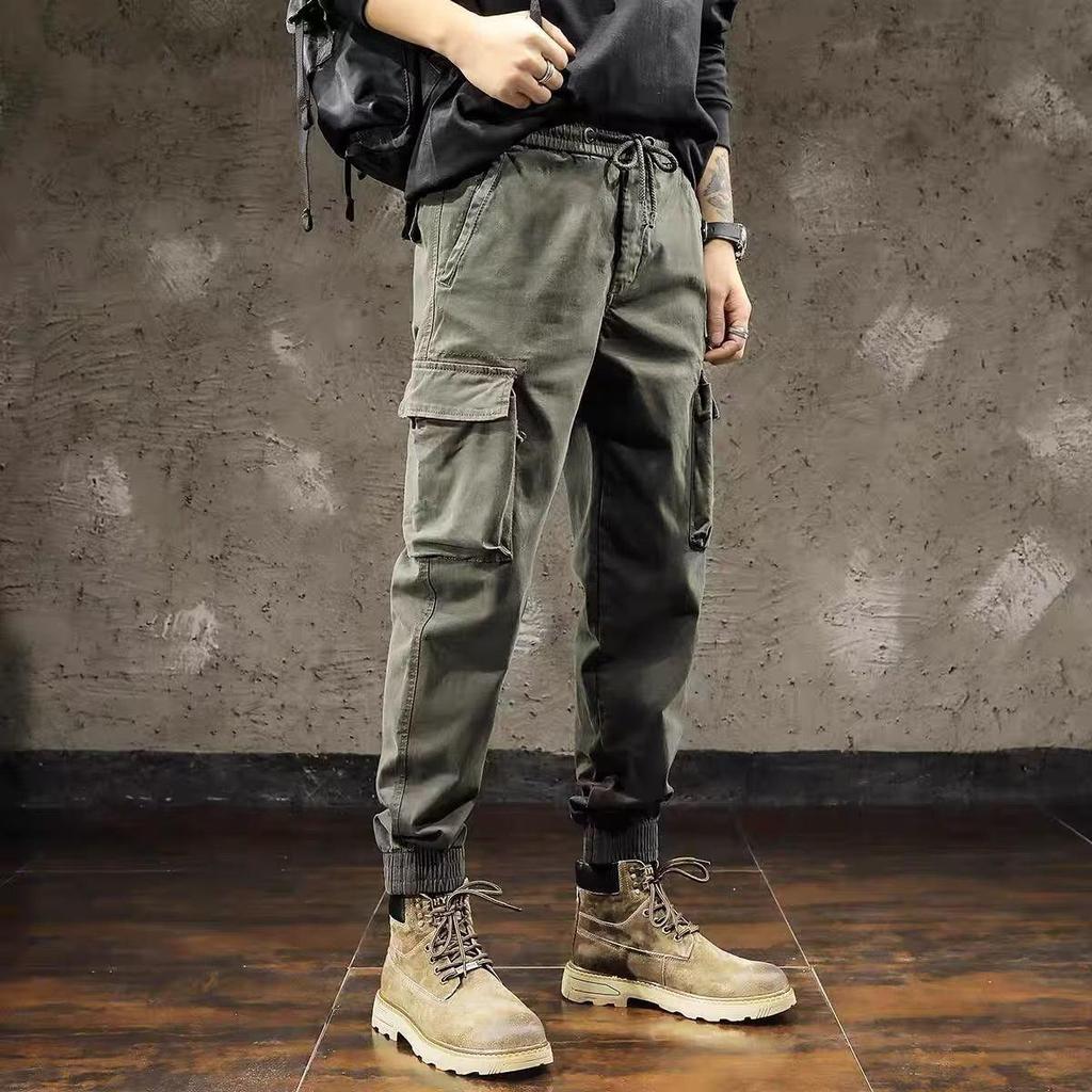 Men's Autumn British-Style Tactical Military Casual Overalls