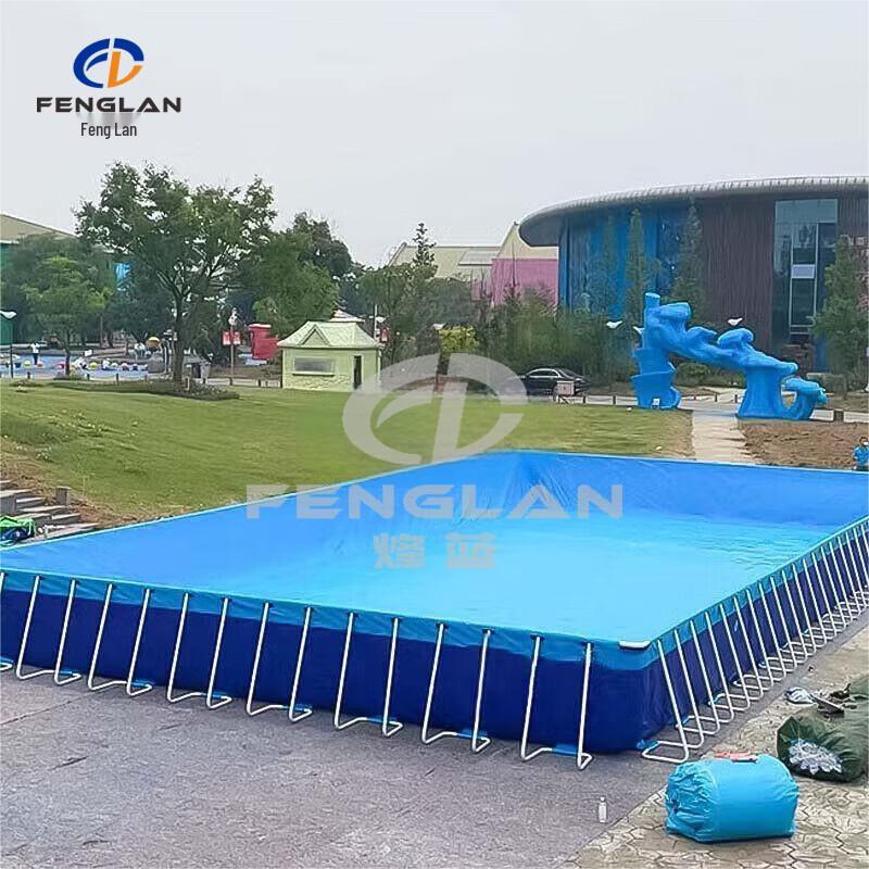 Phoenix Blue Outdoor Mobile Frame Swimming Pool