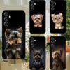 Yorkshire Terrier Hund Handyhülle Handyhülle Für Samsung S25,S24,S21,S22,S23,S30,Ultra,S20,Plus,Fe,Lite,Note,10,9,5G Schwarze Hülle