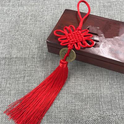 Yousheng Feng Shui Pendant Wealth Fortune Coin Chinese Knot Tassel Hanging Luck Symbol