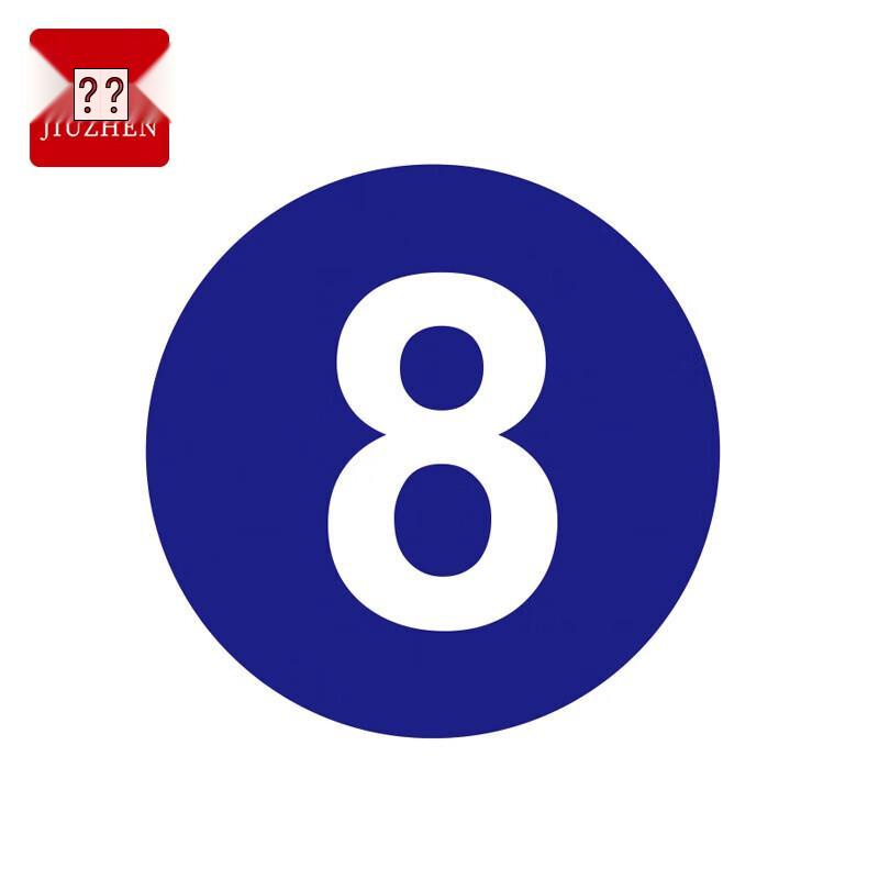 Waterproof Round Self-Adhesive Number Stickers