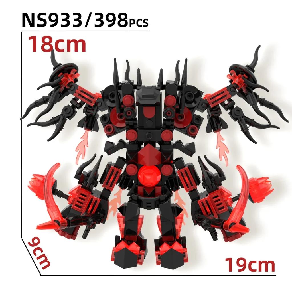 Titan ClockMan Upgrade Blocks TVman Mini Blocks Titan Dragon Drillman Titan Cameraman Building Dark Clock Man Blocks Mini Figure