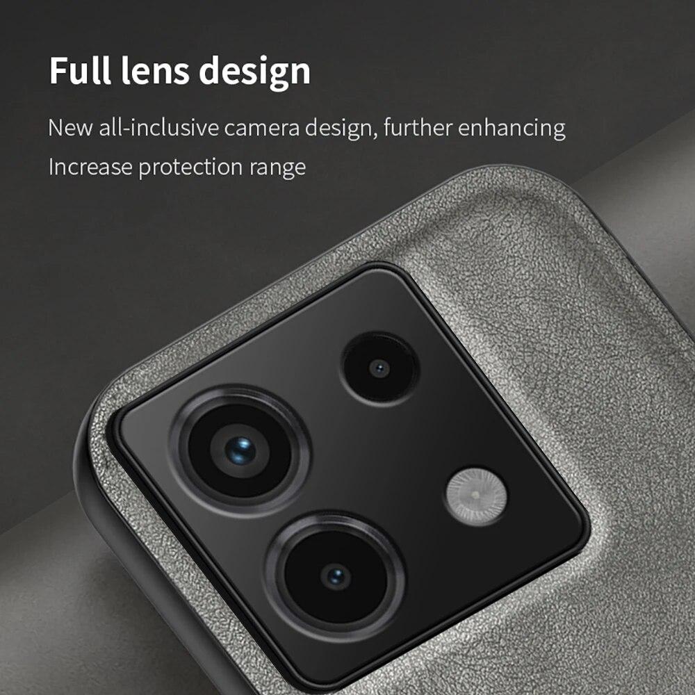 Redmi Note 13Pro Shell Magnetic Holder Retro Frosted Leather Phone Case for Xiaomi Redmi Note 13 Pro Plus Camera Protector Cover