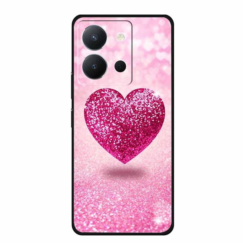 For Vivo Y36 4G Case Luxury TPU Soft Silicone Phone Cases Back Cover For VivoY36 4G Russian Version Shockproof Flowers New Funda