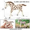 Oenux Grassland Wild Steed Farm Animal Small Horse Model Action Figures PVC Home Decoration Figurines Collection Toy Kid Gift