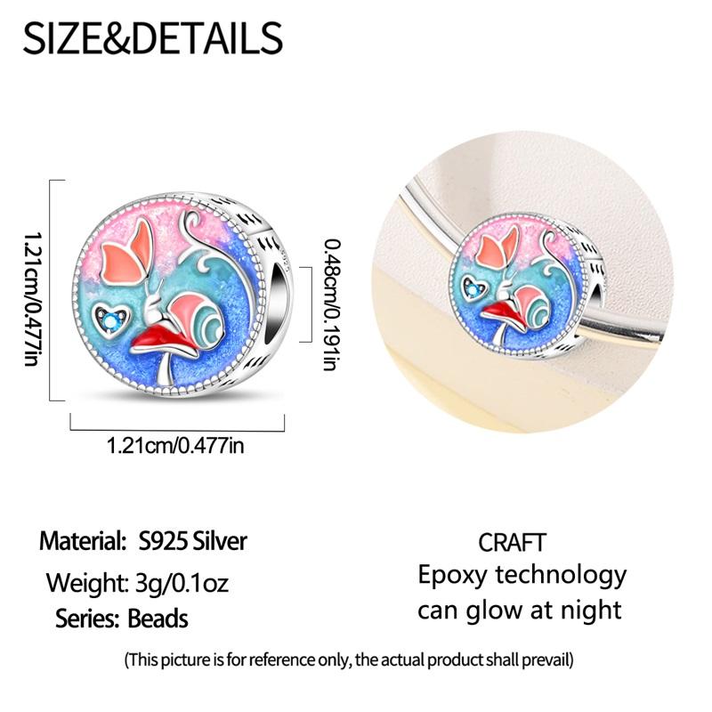 925 Silver Secret Garden Beads, Suitable For Personalized Design Of Jewelry Chains, As A Gift Women