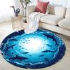 Sharks Round Area Rug,Carpet Rug for Living Room Bedroom Sofa Playroom Decor,Non-slip Floor Mat