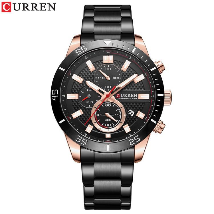 

Men s CURREN 8417 Waterproof Multifunctional Watch with Calendar & Stopwatch