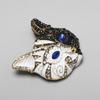 Schmuckzubehör Tropföl Brosche Übertriebene Vintage Anstecknadel Retro Katze Emaille Brosche Damen