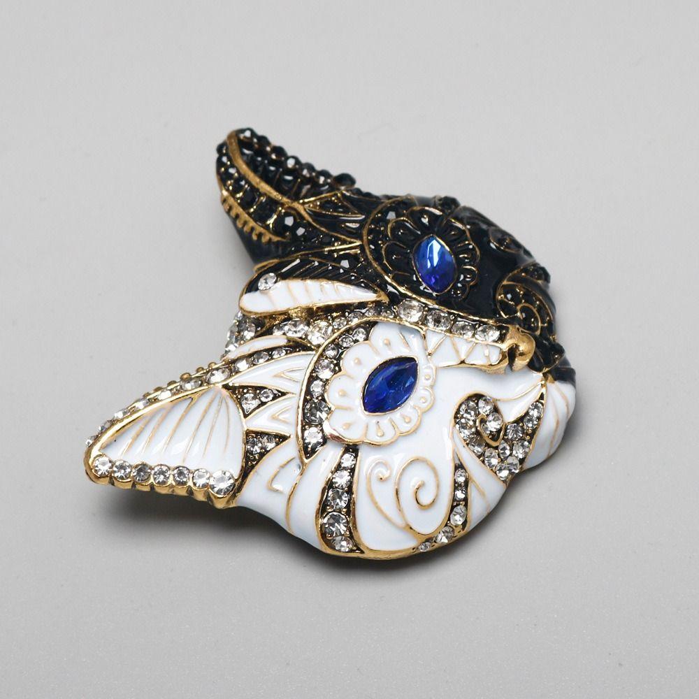 Schmuckzubehör Tropföl Brosche Übertriebene Vintage Anstecknadel Retro Katze Emaille Brosche Damen