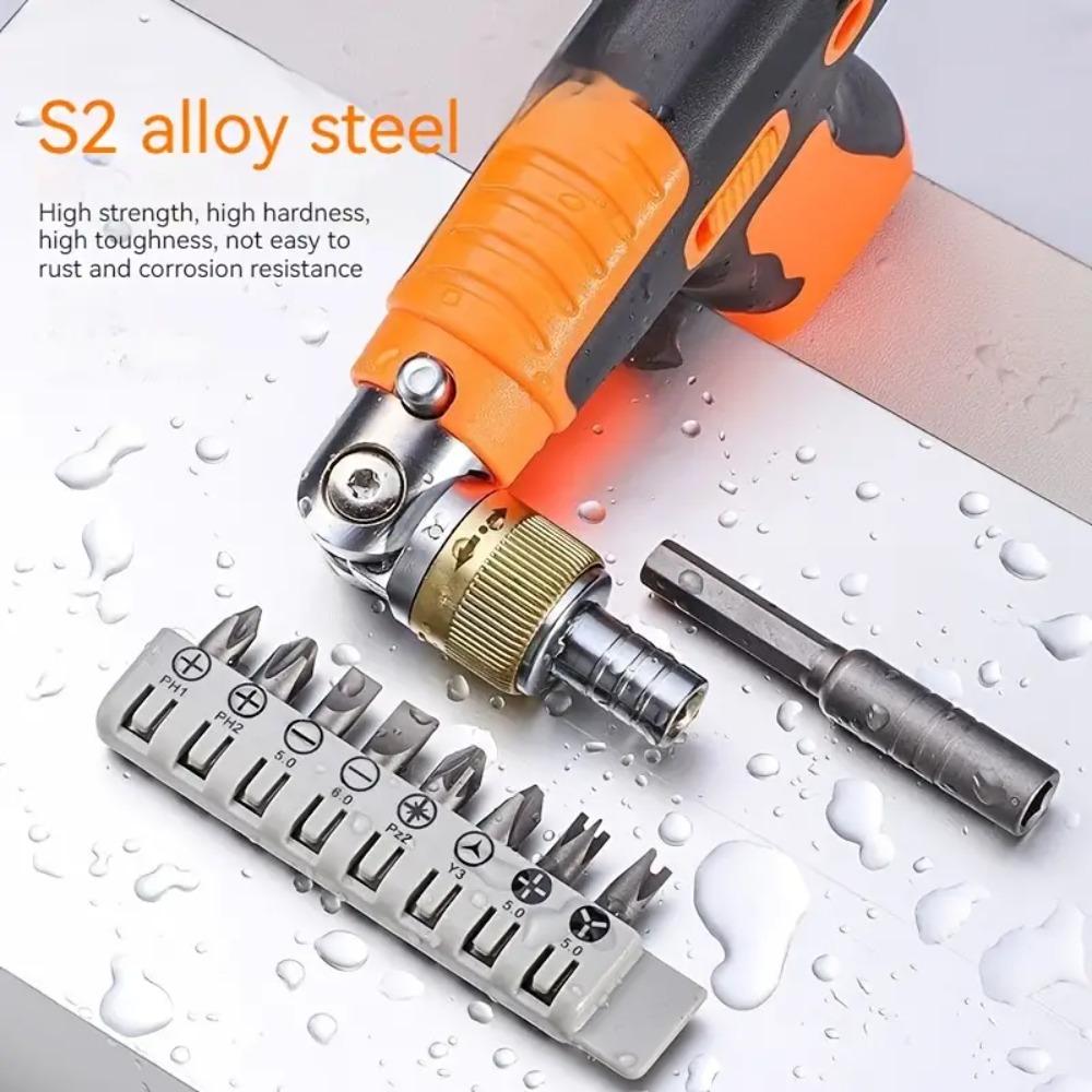 Magnetic Screwdriver Set All-in-1 Ratchet Screwdriver With 14 Sizes Magnetic Bits Electronics Repair Tool Kit Pop Out Bit