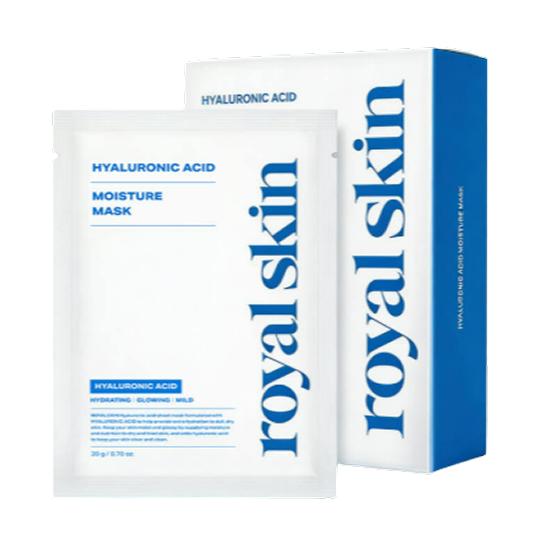 Royal Skin Hyaluronic Acid Moisture Mask Pack (10 Sheets) – Deep Hydration & Plumping Sheet Mask Set