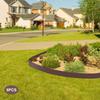 5PCS Steel Lawn Edging, 39 Inch Metal Garden Border, Flexible Landscape Edging for Yard, 5" Tall Lawn Barrier, Steel Yard Edging