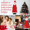 Christmas Felt Advent Calendar Wall Hanging Santa Advent Calendar with Pockets 24 Days Kids Toys For Children Christmas Gift