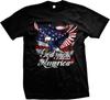 God Bless America Patriotic American Flag Bald Eagle TShirt 100 Cotton ONeck Short Sleeve Casual Mens Tshirt Size S3XL