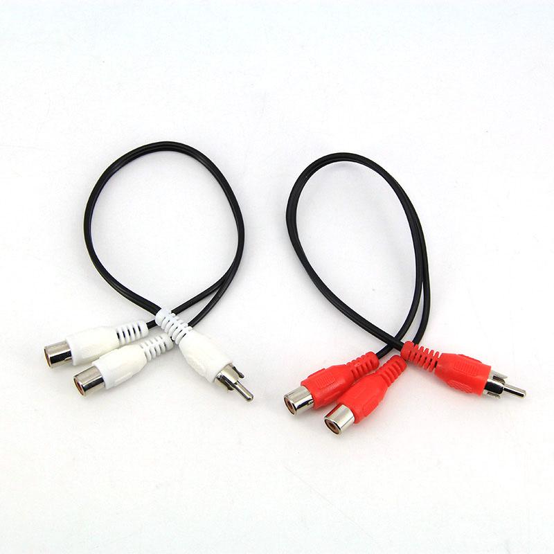 3 Pole 4 Pole 3.5mm Male Female Stereo To 2 RCA Male Female To Cable 2RCA Male Female Stereo Extend Audio Video Red White Cord