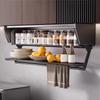 Kitchen Cabinet Overhead Space Capsule Pull-Out Basket