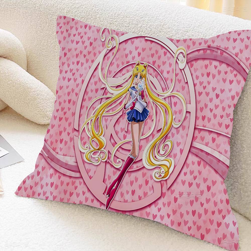 Anime R-Role S-Sailor M-Moon Pillowcase Toon Gift Cushion Cover Bedroom Home Sofa Chair Seat Decor Pillow Case