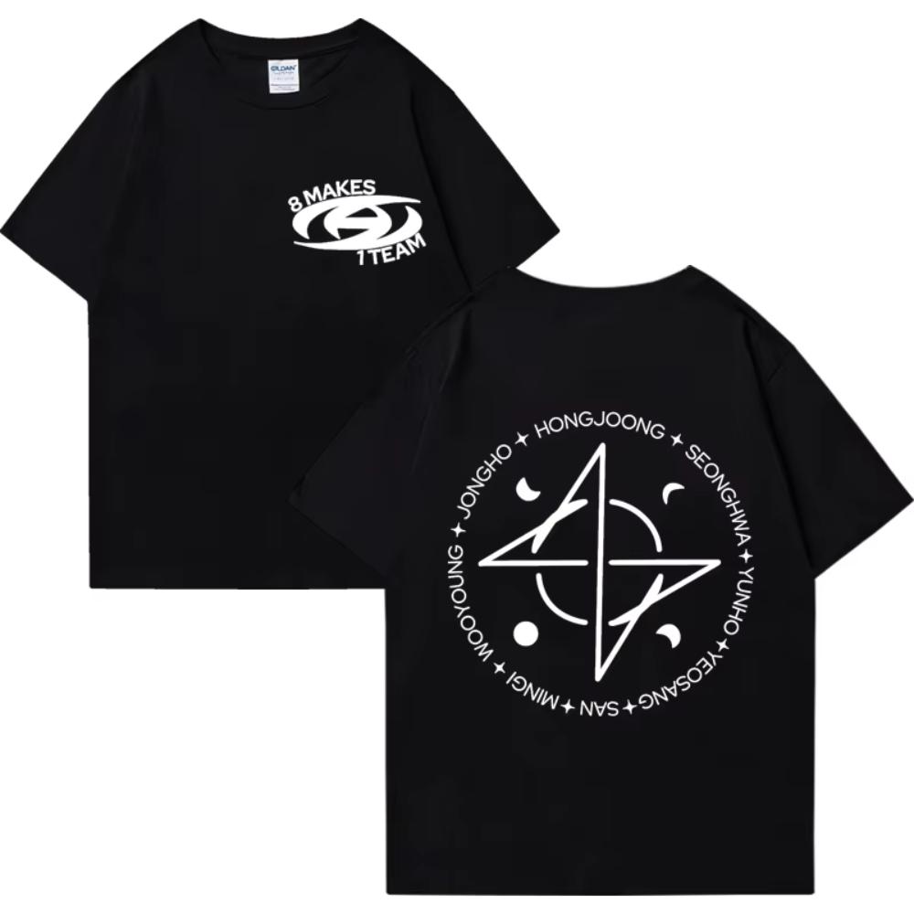 

Kpop ATEEZ 8 Makes 1 Team Graphics Tshirt 2025 Men Women Vintag Oversized Tops Unisex Summer Print Cotton Short Sleeve T Shirts 3XL