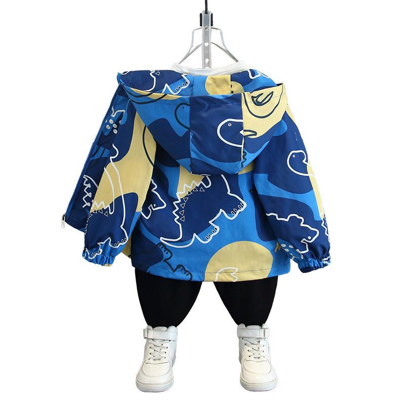Children's Casual Cartoon Hooded Jacket 2025 Spring Fashion Jacket for Boys