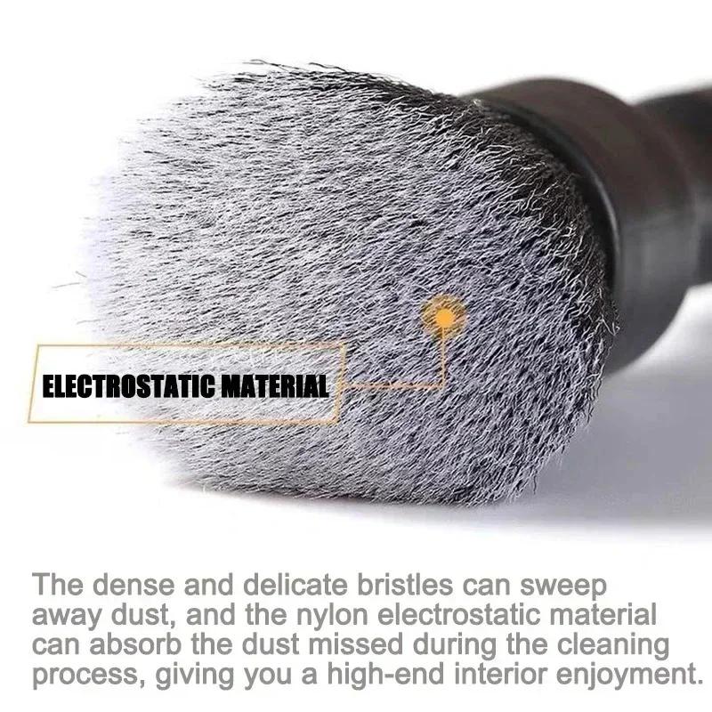 Car Detailing Brush Super Soft Auto Interior Detail Brush Dust Removal Detail Brushes For Car Dash Vents And Crevice