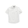 Polo Ralph Lauren Logo Embroidered Loose Fit Short Sleeve Button-Up Shirt Men shirts White MNPOWOV1N820439-100