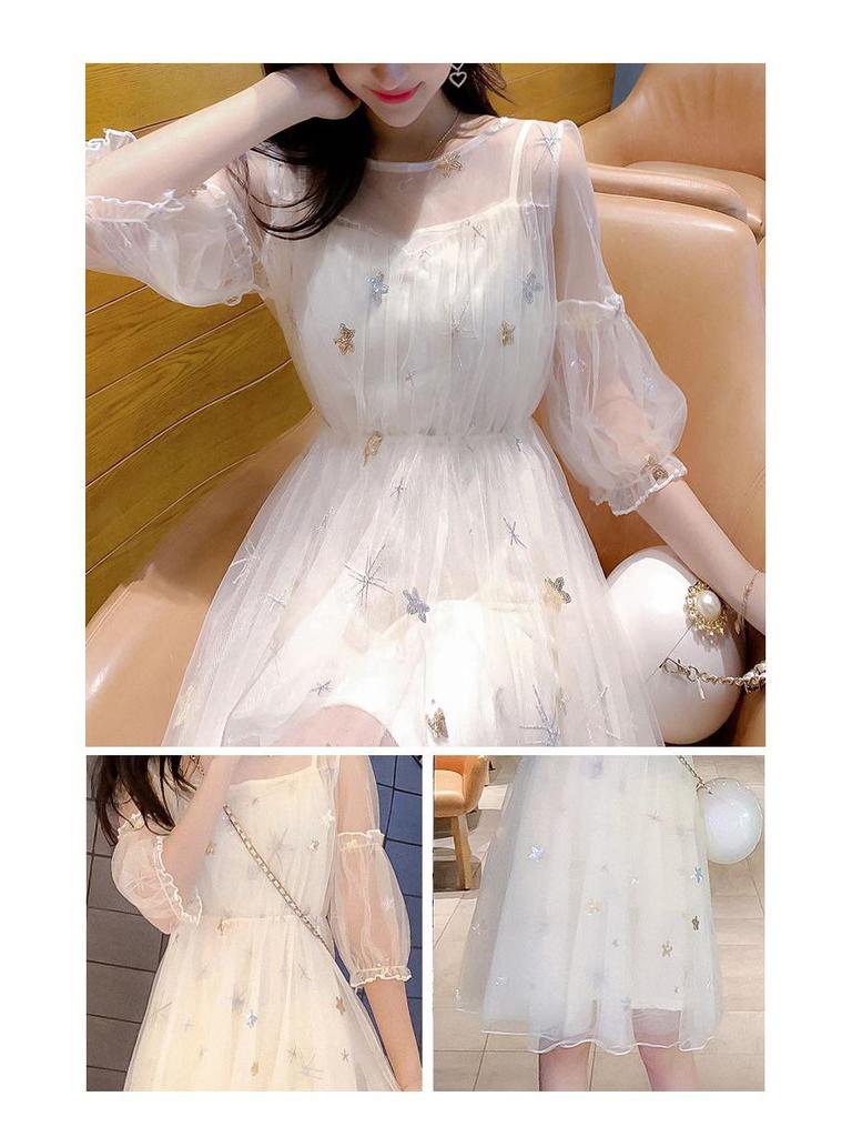 2026 New Women's Small Summer Mori Style Fairy Dress