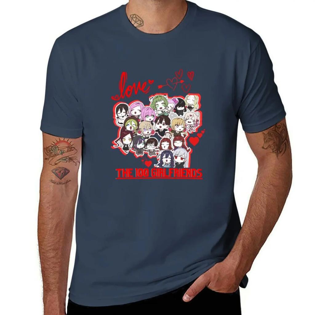 100 Girlfriends Who Really Love You kimi no Koto ga Daidaidaidaidaisuki anime arth TShirt customizeds mens workout shirts