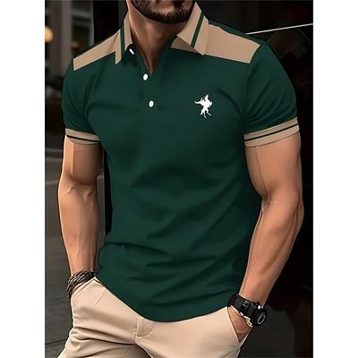 New Men's Polo Shirt Summer Breathable Polos 3D Pattern Printing Men's Tops Outdoor Golf Polo 100% Polyester Casual Men Clothing