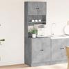 VidaXL Kitchen Cabinet Concrete Grey 60x50x180 Cm Engineered Wood, Kitchen Cupboard, Kitchenette Unit, Unit of 3276640