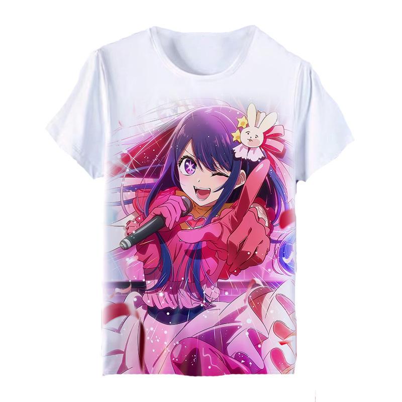 Oshi No Ko Anime Manga Stampa 3D T-Shirt Uomo Donna Moda Streetwear T-Shirt Oversize a Manica Corta Magliette Maschili Top Abbigliamento Uomo