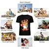 Kids Boys Girls Cute Skateboard Bear Print T-Shirt Casual Breathable Top For Family Trip Pure cotton T-shirt
