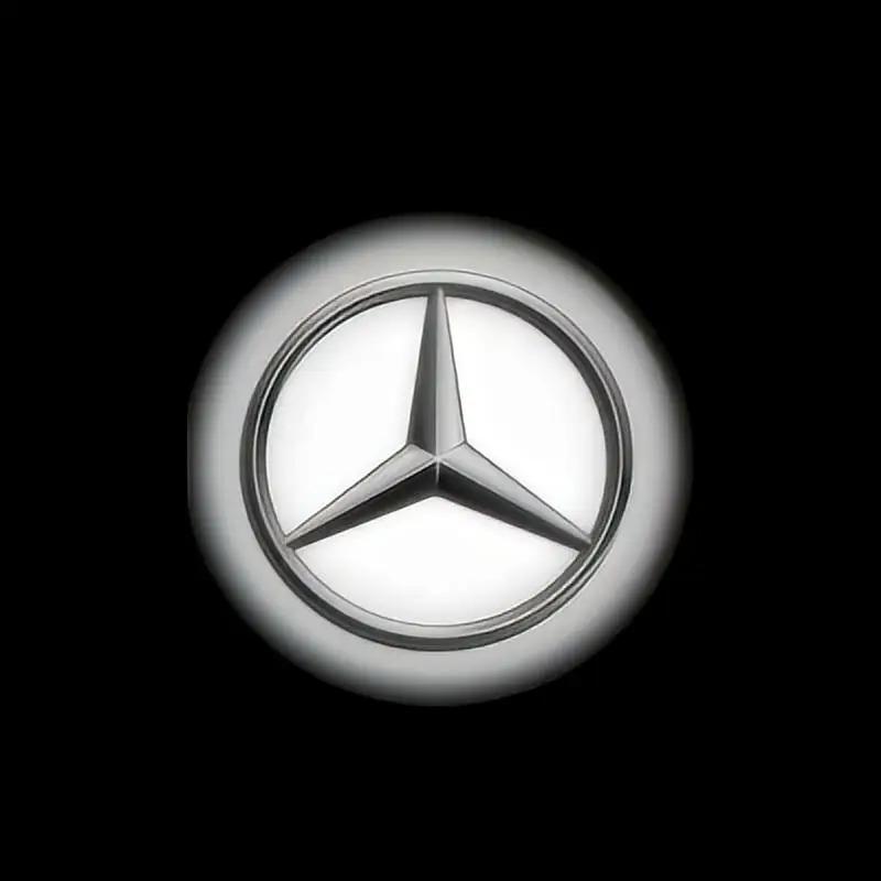2Pcs LED Car Door Welcome Light Laser Projector Lamp For Mercedes Benz AMG CLA-Class A207 CLS C218 E-Class Coupe C207 2010-2017