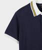 BROOKS BROTHERS Contrast Short Sleeve Polo Sweater (Indigo) (Bbwtmf4547Ofm)