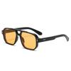 Trendy Retro Men's Sunglasses Double Bridge UV400 Protection Rivets Sun Glasses Square Designer Pilots Shades for Women Men