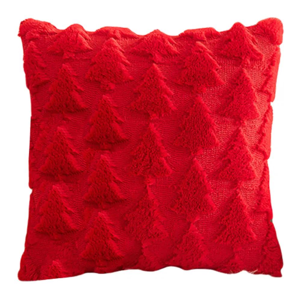 Christmas Pillow Covers Christmas Decor Soft Plush Pillowcase Couch Cushion Case Winter Holiday Decor For Home 45x45cm