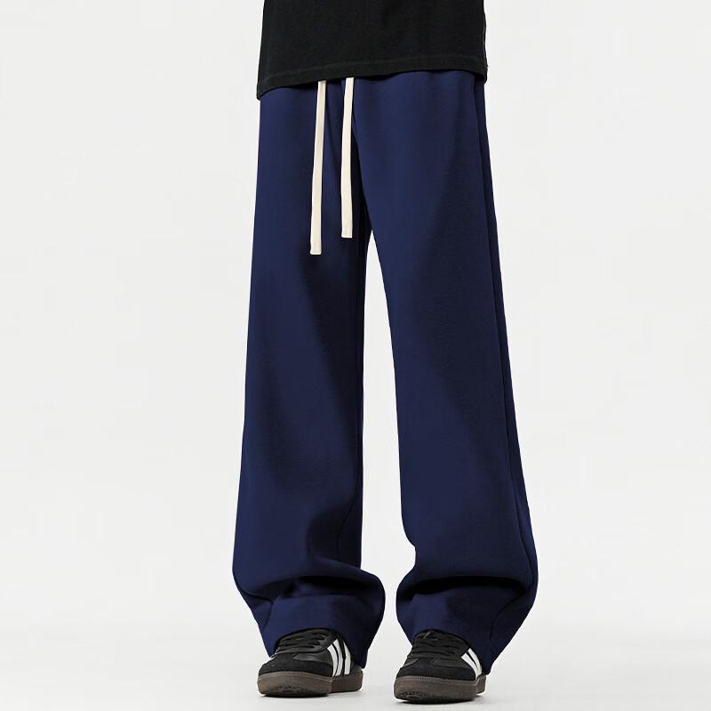 Fingercroxx Men's Trendy Straight-Leg Cotton Casual Pants