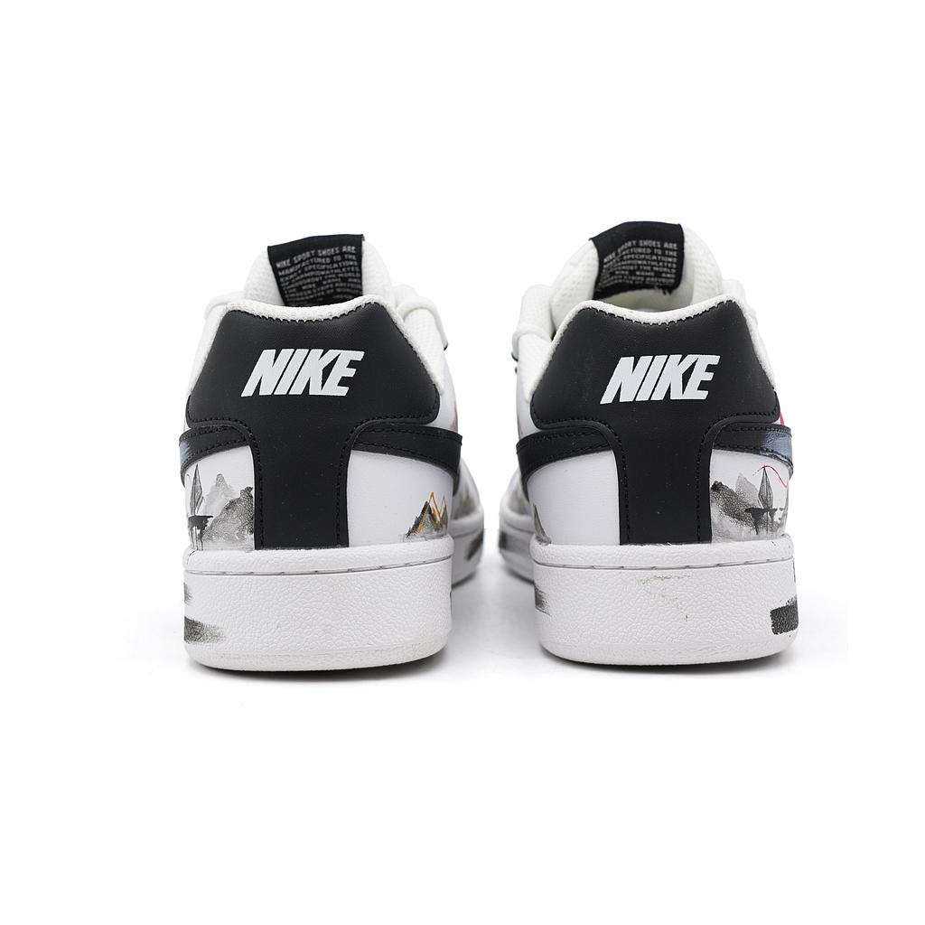 Nike Court Royale Sea Butterfly Voyage Tepelné tlumení Nízké Skateboardové boty Pánské Černá Bílá 749747-107(Tým1602-)