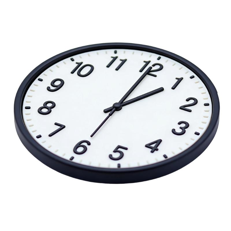 Portable Miniature Retro European Wall Clock For Dollhouses Use ABS Lightweight Design