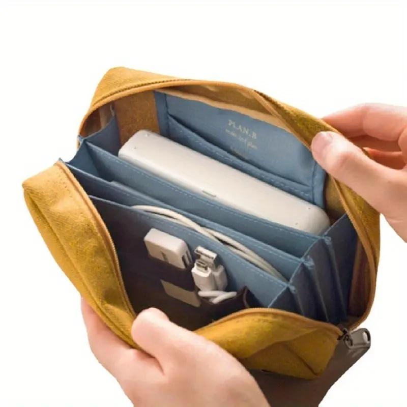 Large Capacity Organizer Bag, Multi-Pocket Makeup Cable Pouch, Multi-Color for Travel Office Home