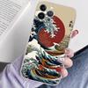 Kanagawa Great Wave Anime Phone Case For IPhone 16 15 14 13 12 Mini 11 Pro XS Max X XR SE 6 7 8 Plus Soft Silicone Cover