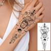 1 Sheet Geometric Planet Mountains Temporary Tattoos For Women Men Forearm Foot, Waterproof Long Lasting Realistic Tatoo Sticker