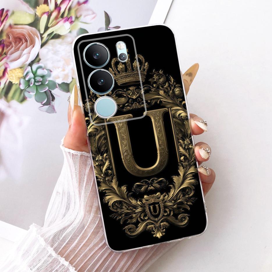 For Vivo V29 Pro Case V2251 Cute Crown Letters Cover Soft Slim Phone Case For Vivo V29e V 29 Pro VivoV29 E V2317 Back Cover Bags