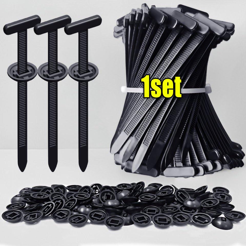

Nylon Universal Cable Tie Buckle Heavy Duty Self-Locking Zip Ties Holder With Pin Car Fenders Trunk Engine Guard Panel Fasteners