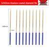 Titanium-Plated Diamond File Set: Flat/Incline with Extra Grade Carborundum for Precision Shaping, Free Shipping
