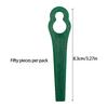 50Pcs Replacement Plastic Blades For Cordless Grass Trimmer Grass Trimmer Strimmer Brush Cutter Blades Replacement