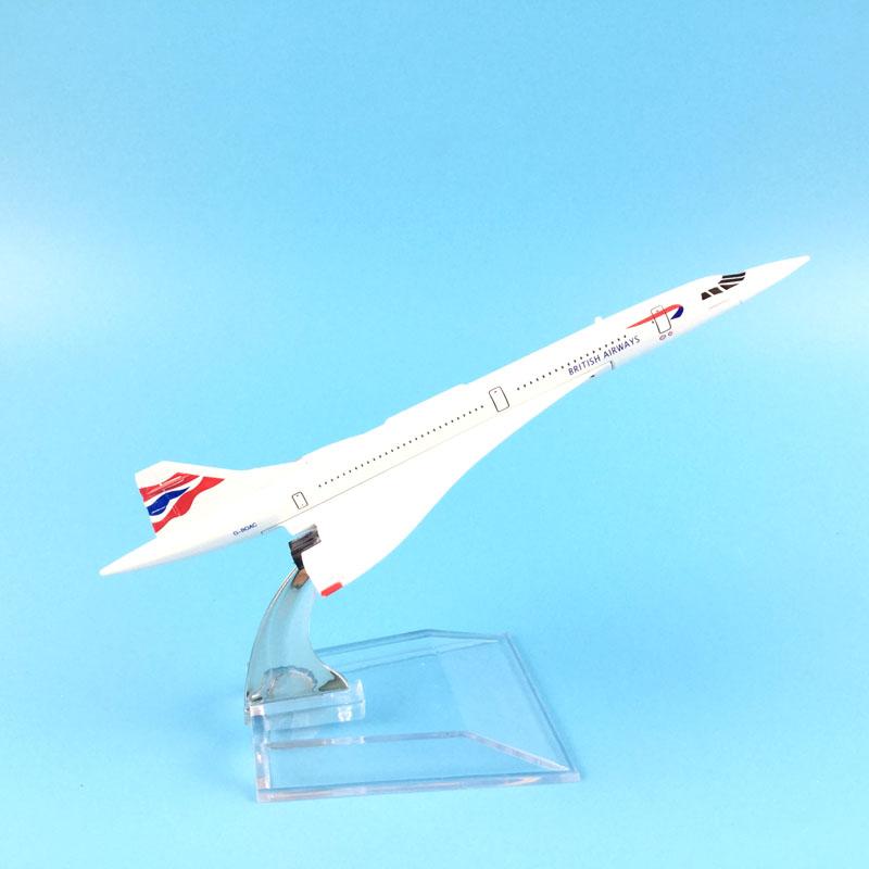 1/400 Scale 16cm BRITISH AIRWAYS CONCORDE Airplane Model Airplane Diecast Metal Planes