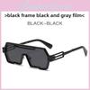 Cyberpunk Square Sunglasses With Metal Frame Uv400 For Cycling And Travel