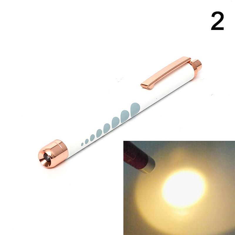 Mini Medical Pen Light Portable LED Flashlight Mini Torch White Yellow Light For Doctor Nurse Diagnosis Measurements Penlight